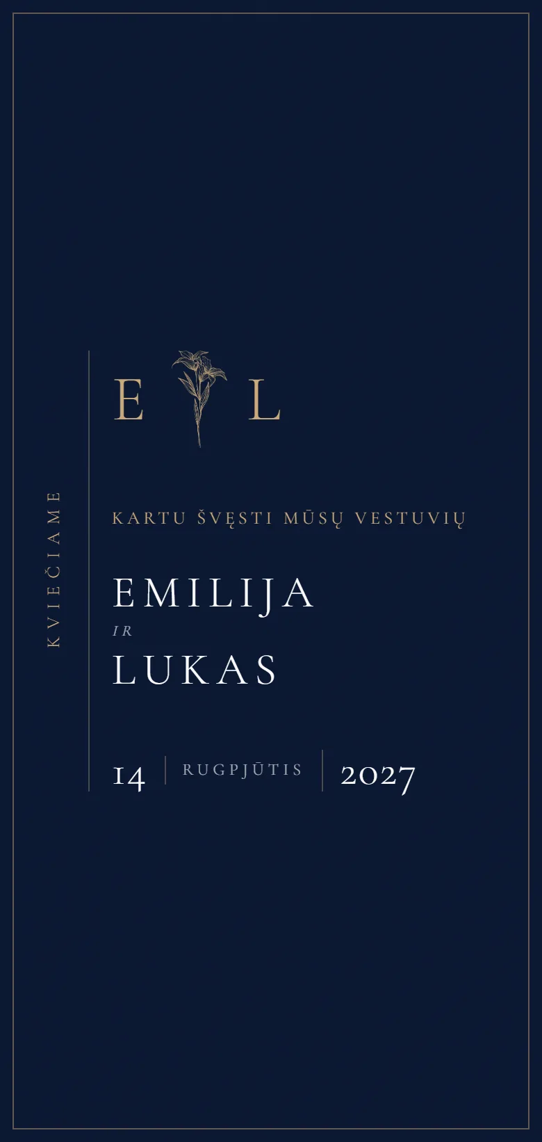 Elektroninis kvietimas telefone: Vestuvės · Opera
